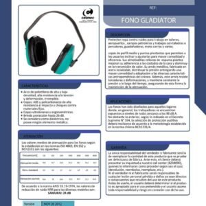 Fono Tapaoido tipo Diadema Gladiator - Imagen 7