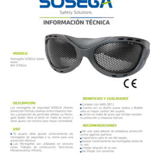 Monogafas Malla Spider Sosega - Imagen 4