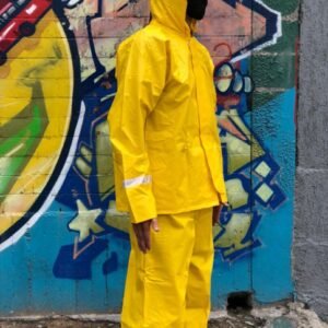 Impermeable pvc calibre 18 2 piezas velcro cremallera - Imagen 2