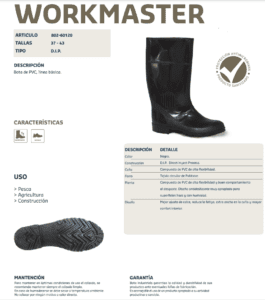 Botas Sin Puntera Workmaster