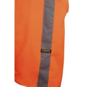 Chaleco alta visibilidad naranja, steelpro - Imagen 3