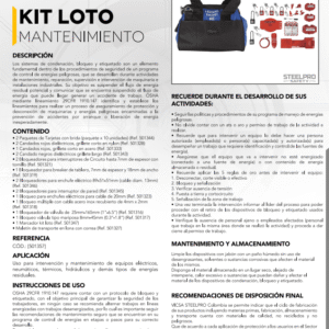 Kit bloqueo etiquetado mantenimiento, steelpro - Imagen 2