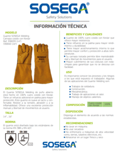 Guante Welding Soldadura Sosega