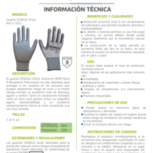 Guante H3101 Anticorte Nivel 3 - Imagen 3