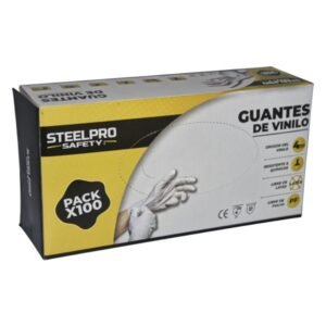 Guante descartable de vinilo, Steelpro - Imagen 2