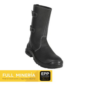 Bota Soldador Negro Cierre Velcro 3025