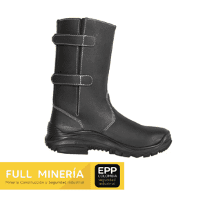 Bota Soldador Negro Cierre Velcro 3025