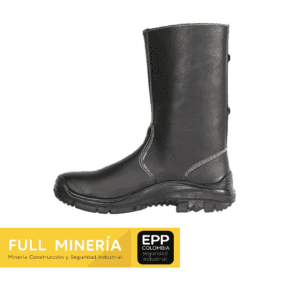 Bota Soldador Negro Cierre Velcro 3025