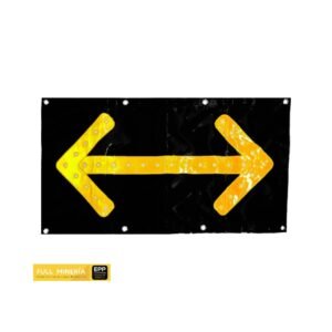 flecha magnética en lona bidireccional