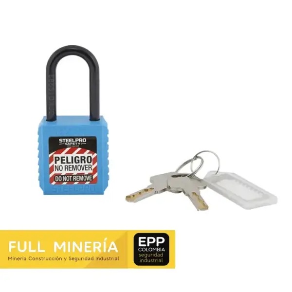 Candado grillete nylon corto steelpro