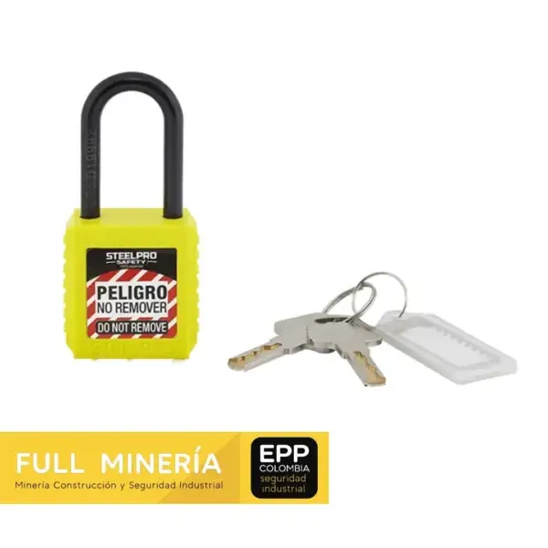 Candado grillete nylon corto steelpro