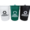 Caneca plástica de 208 lts