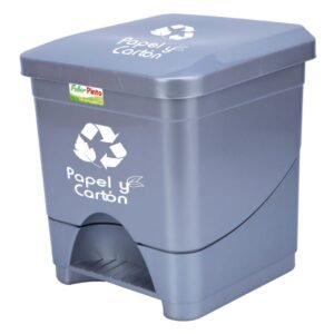 Papelera pedal cuadrada marcada 20 l - Imagen 4