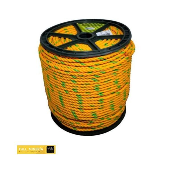 Manila N° 5 en polipropileno 100% resistente a la humedad y químicos. Disponible en amarillo y verde. Ideal para industria, construcción y hogar.