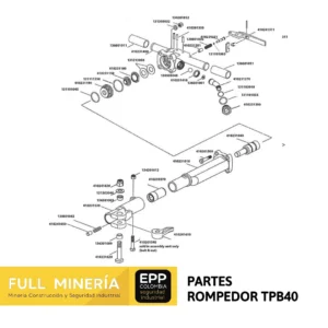 Partes repuestos rompedor tpb40