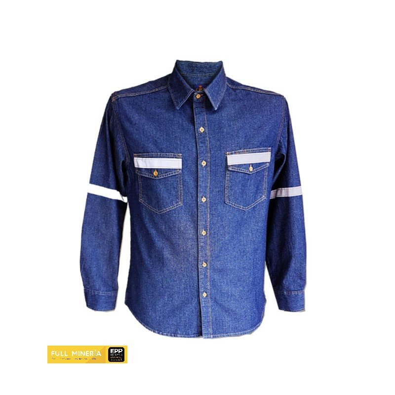 Camisa Jean Reflectiva Trabajo