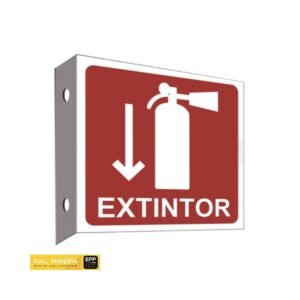 Señal para Extintor Tipo Bandera