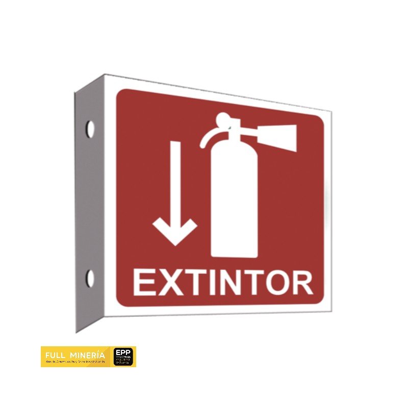 Señal para Extintor Tipo Bandera